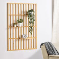 Wandregal Røst 120x80x13cm Bambus