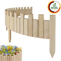 Beeteinfassung 200 x 20 cm UnbehandeltHolz Rollzaun Holzzaun Rasenkante Palisade Beetumrandung
