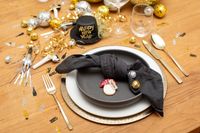 Serie Unico, Schüssel Set für 4 Personen, Steinzeug, Anthrazit