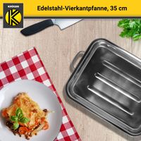 Kar Krüger - Edelstahl Vierkantpfanne 35 x 25 x 6 cm
