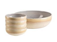 Serie Candy, Schüssel-Set für 4 Personen, Steinzeug, Flieder