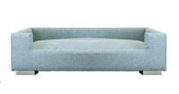 Rohrschneider Hundesofa gepolstert Polsterstoff türkis