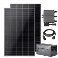 VESKA® Balkonkraftwerk 830W/600-800W mit ANKER Batteriespeicher