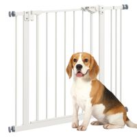 Türschutzgitter Hunde, Absperrgitter, Treppenschutzgitter, Hundegitter, Weiß