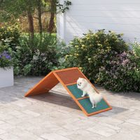 Hunde Agility Steg Agility-Ausrüstung für Hunde mit klappbare Brücke, Orange