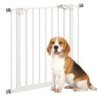 Türschutzgitter Hunde, Absperrgitter, Treppenschutzgitter, Hundegitter, Weiß