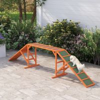 Hunde Agility Steg Agility-Ausrüstung für Hunde mit Sicherheitsstange, Orange