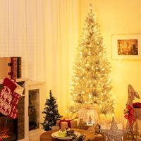 180 cm Bleistift Weihnachtsbaum Lametta, künstlicher Tannenbaum