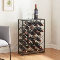 Weinregal Taivassalo für 25 Flaschen Schwarz