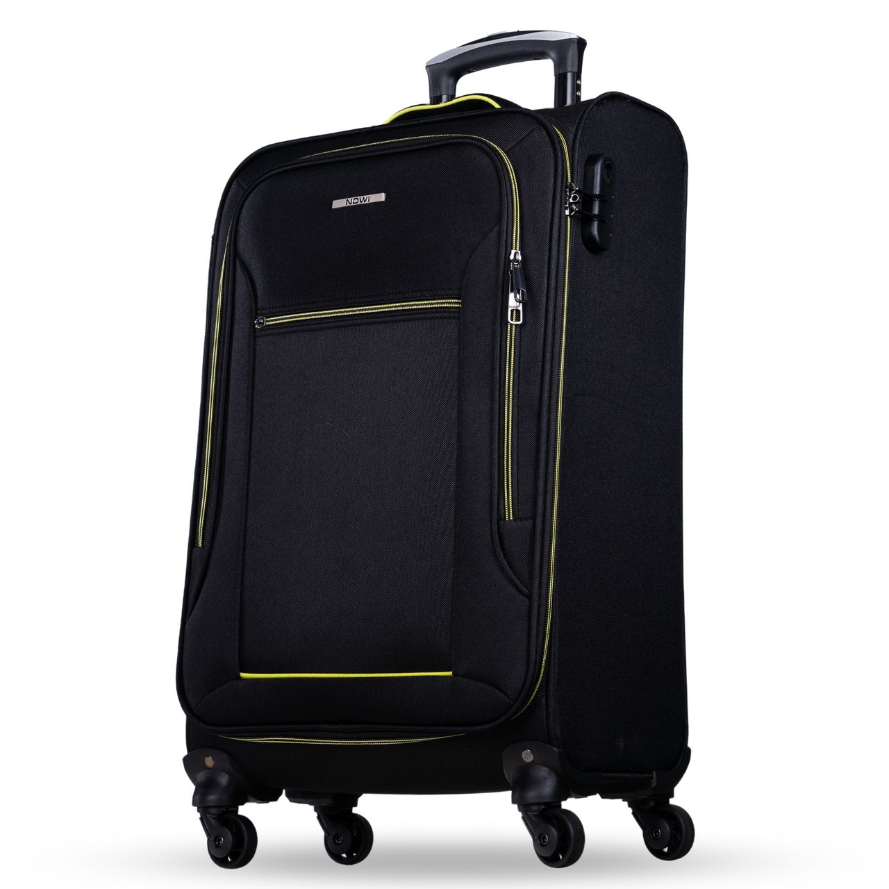 NOWI Sevilla Trolley M 55x40x20 – Leichter Koffer 30L 4 Rollen & Zahlenschloss BLAU