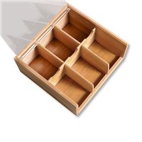 Tee-Box, mit Sichtklappe, Bambus, FSC