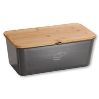 Brotbox, aus Melamin, grau, FSC