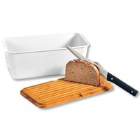 Brotbox, aus Melamin, weiß, FSC