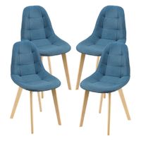 Esszimmerstuhl Kopparberg 4er-Set Blau
