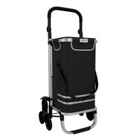 Einkaufstrolley mit 55 L Volumen, Kühltasche 7 L, Aluminiumgestell, klappbar, 30 kg Tragkraft