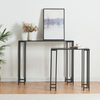 Konsolentisch Ørsta 2er Set Schwarz