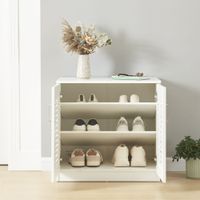 Schuhschrank Løten 63x36x62cm Weiß