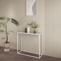 Konsolentisch Austevoll 90x30x80cm Weiß