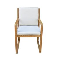 2er-Set Esszimmerstühle aus Akazienholz, ca. 54 x 59 x 88 cm - Braun