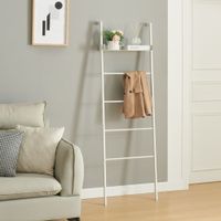 Leiterregal Øksnes 160x50x27,5 cm Weiß