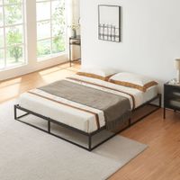 Metallbett Trerunta 180 x 200 cm Stahl Schwarz