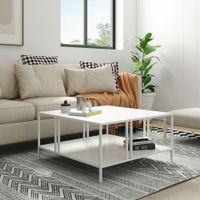 Couchtisch Kumlinge 40x80x80 cm Weiß