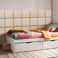 Wandkissenset Carpino 4-tlg. Textil 30x30 cm Beige