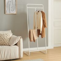 Garderobenständer Sandviken 166x63x48 cm Stahl Weiß