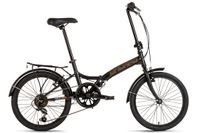 DaCapo Faltrad 20'' Foldtech schwarz 6 Gänge RH 32 cm