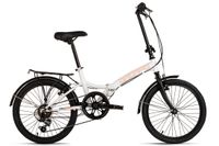DaCapo Faltrad 20'' Foldtech weiß 6 Gänge RH 32 cm