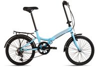 DaCapo Faltrad 20'' Foldtech hellblau 6 Gänge RH 32 cm