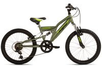 WYLD Kinder-Mountainbike Fully 20'' Zodiac grün 6 Gänge RH 31 cm