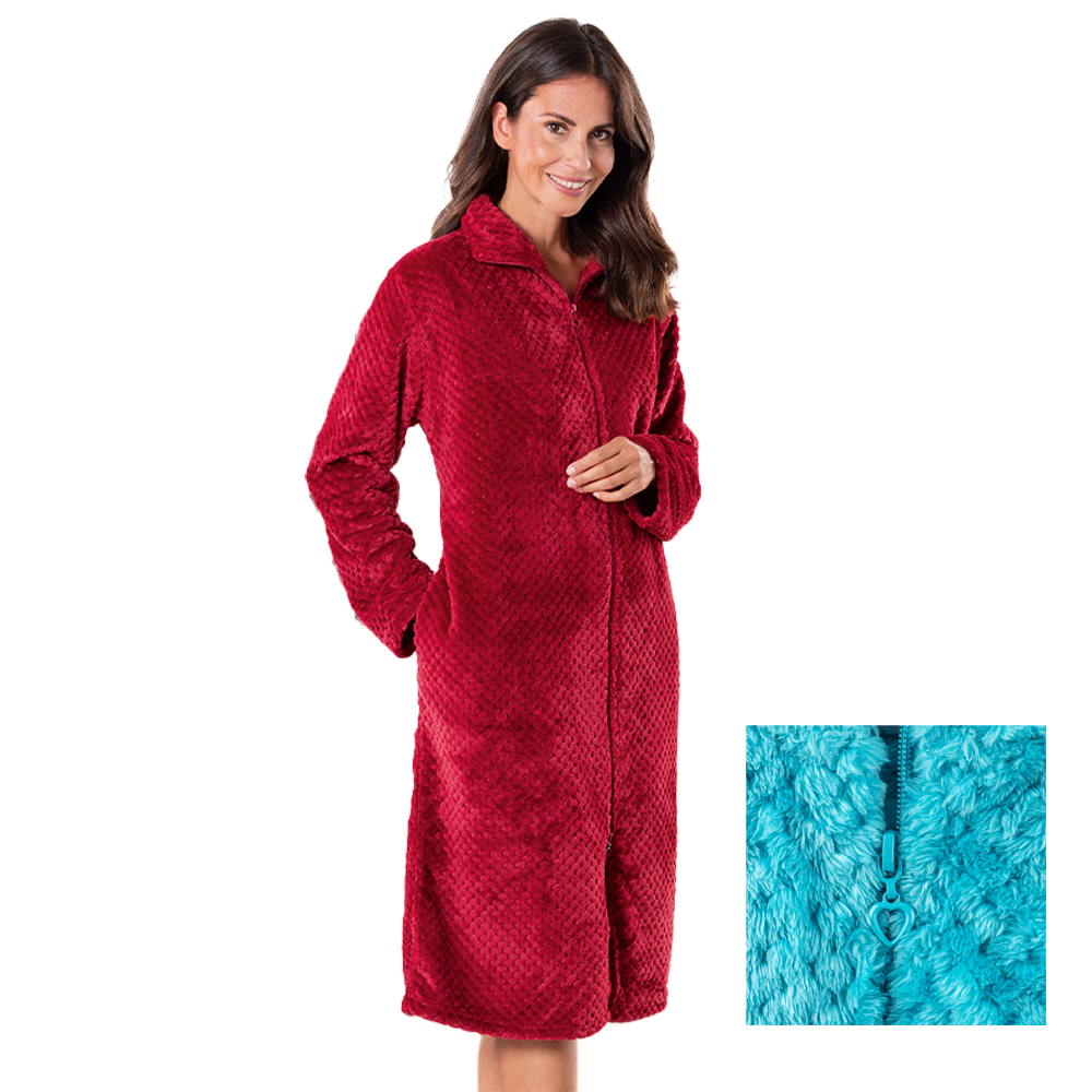 Flanell-Kuschelmantel "Cashmere Dots"