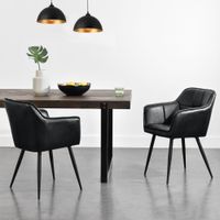 Esszimmerstuhl 2er Set Birmingham Schwarz