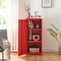Metallschrank Burlöv Stahl Rot