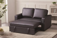 Schlafsofa, ca. 152 x 95 x 92 cm - Schwarz 