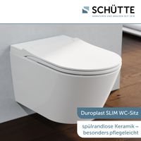 CESARI PREMIUM Dusch-WC, Weiß, Slim, Spülrandlos