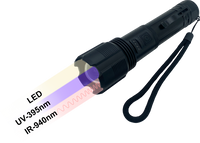 Berger & Schröter | Dreifunktions LED Taschenlampe, Weiß, IR, UV
