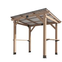 Zedernholz Grill-Pavillon, ca. 263 x 187 x 225 cm
