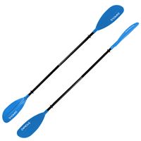 Kajak Doppelpaddel 220 cm, Aluminium, Nylon-Kunststoff-Blätter, 2-teilig, blau