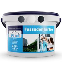 Fassadenfarbe Weiß 2,5l , für ca. 30m² / Außenfarbe, Mauerfarbe, Hausfarbe