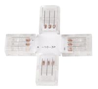 LED-Streifen Verbinder, X-förmig, 3 polig, für 10 mm CCT LED-Streifen geeignet