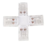 LED-Streifen Verbinder, X-förmig, 2 polig, für 10 mm LED-Streifen geeignet