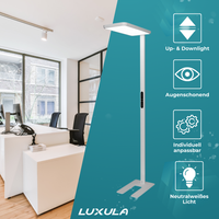 LED Büro-Stehleuchte, Up/Down, Weiß