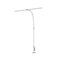 LED-Schreibtischlampe, Doppelkopf, weiß
