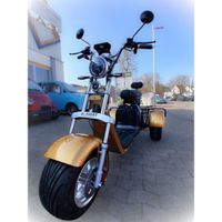 Madat CP-3 Elektroroller Zweisitzer –Dreirad, 45 km/h (25 km/h Option), 20Ah, 40km Reichw., Gold