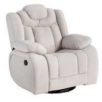 Relaxsessel mit Schaukel- & Drehfunktion, ca. 104 x 102 x 101 cm - Beige
