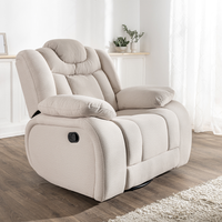 Relaxsessel mit Schaukel- & Drehfunktion, ca. 104 x 102 x 101 cm - Beige