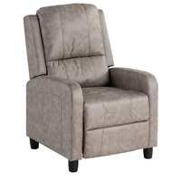 Push-Back-Sessel, ca. 73 x 90 x 104 cm - Hellbraun