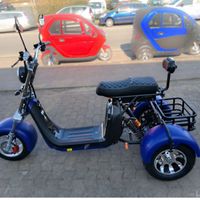 Madat CP-3 Elektro-Dreirad – E-Scooter &amp;Chopper, 45 km/h (oder 25 km/h), 60–90 km Reichweite